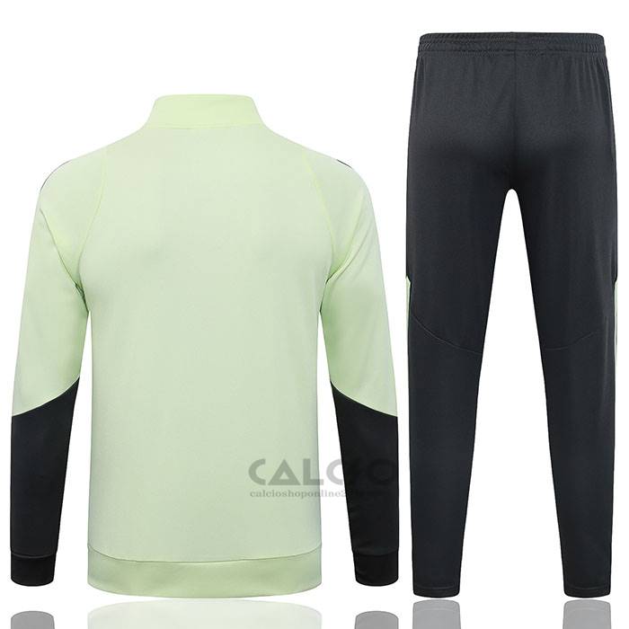 Tuta da Track di Giacca Real Madrid Bambino 2025-2026 Verde Nero